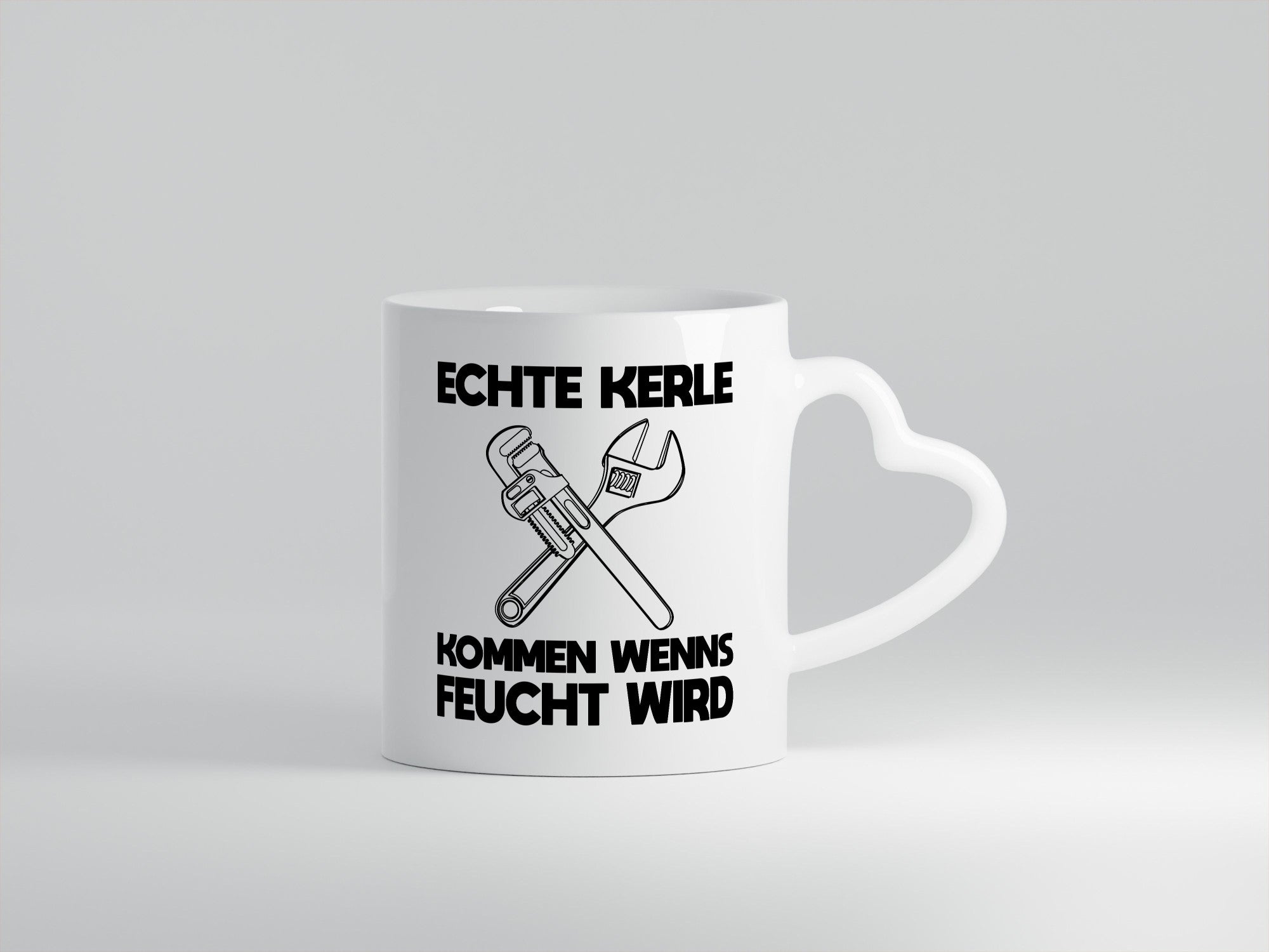 Echte Kerle kommen wenns Feucht wird. Geschenkidee Humor Tasse