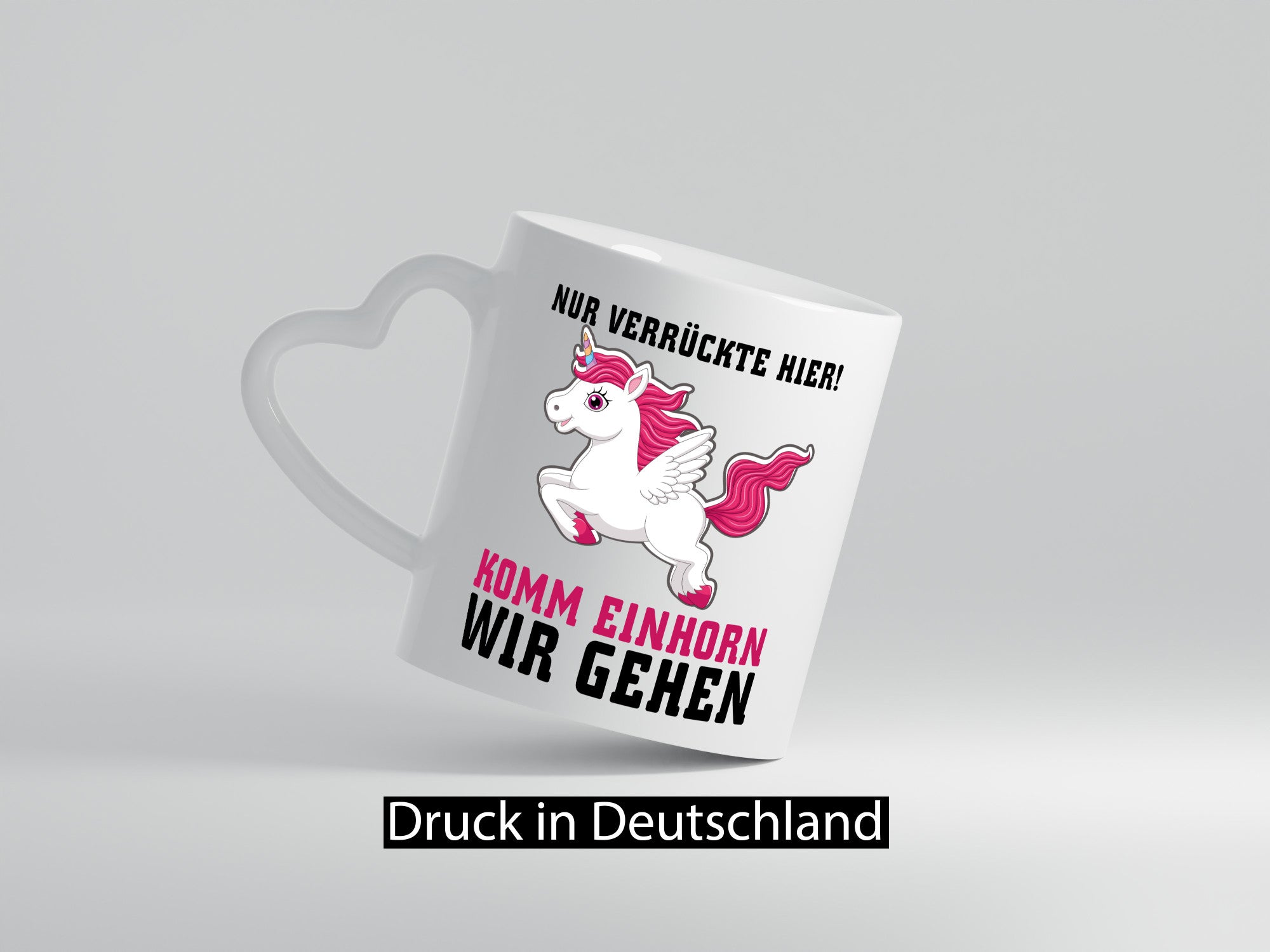 Komm Einhorn wir gehen lustig Humor Geschenkidee Geschenk Tasse
