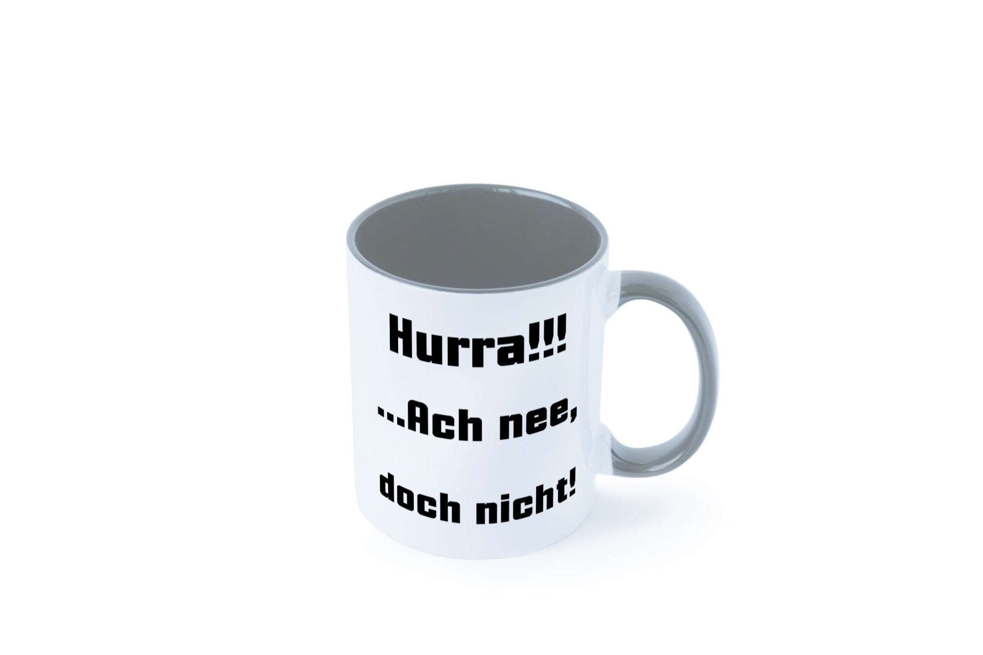 Hurta ach nee, doch nicht Geschenk Humor Geschenkidee lustiger Spruch Tasse