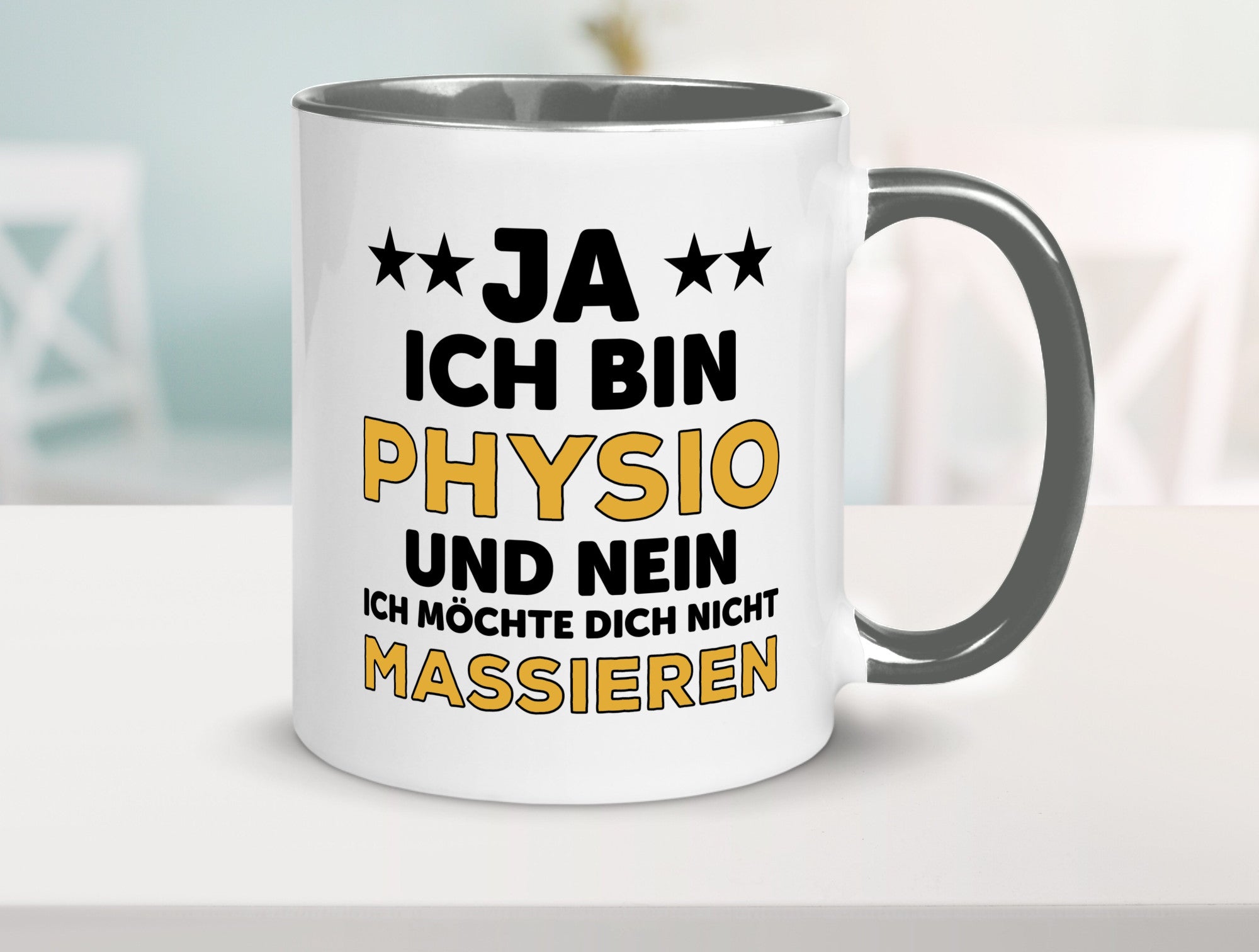 Ich bin Physio | lustige Spruch Tasse Physiotherapeut Geschenkidee Humor