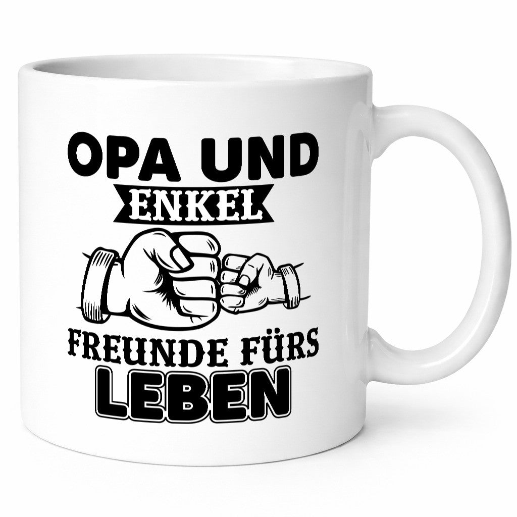 Opa und Enkel Freunde fürs Leben | Großvater Geschenkidee Familie Humor Tasse