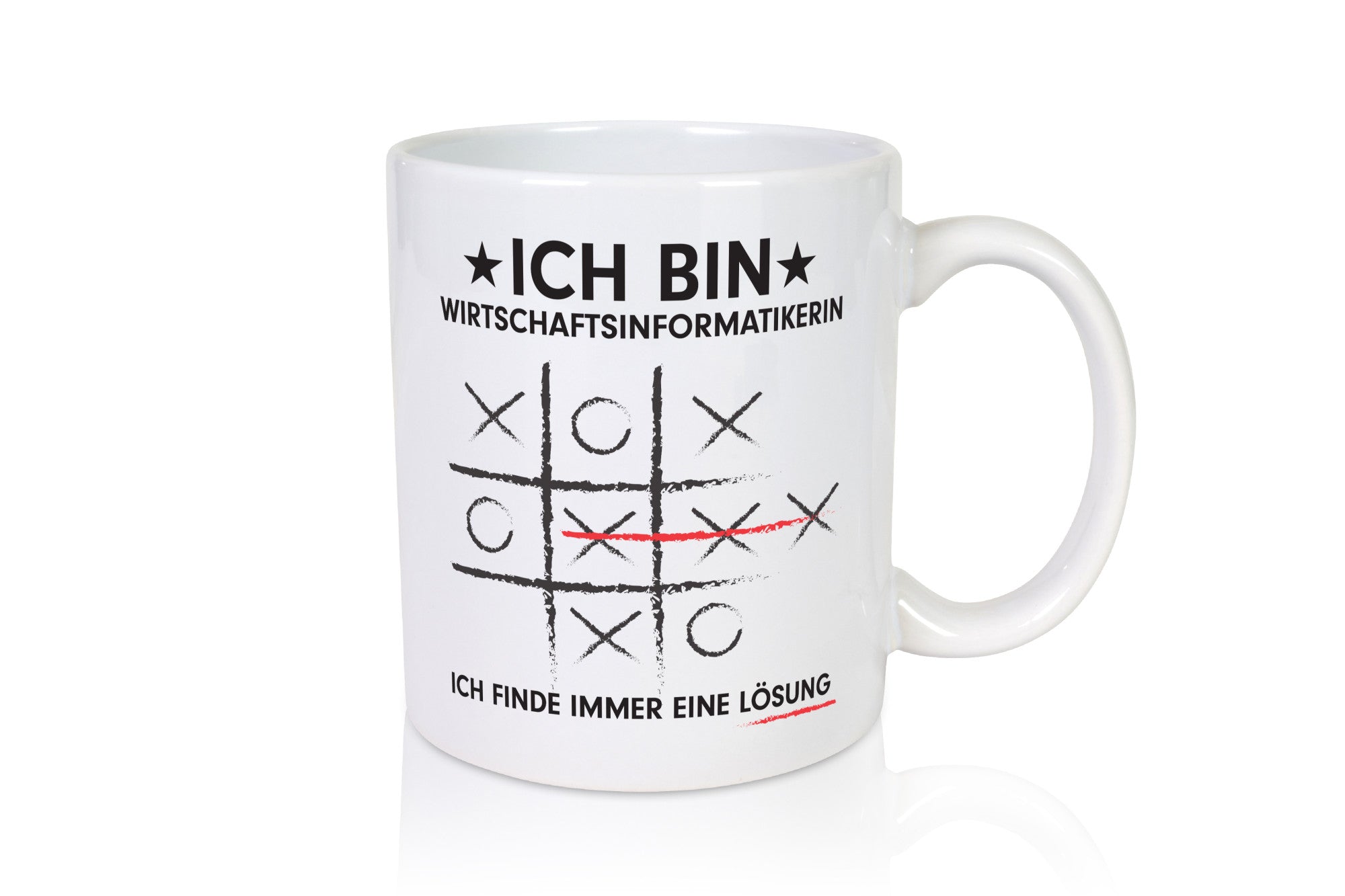 Löse Probleme: Wirtschaftsinformatikerin v2 Humor Geschenkidee Tasse