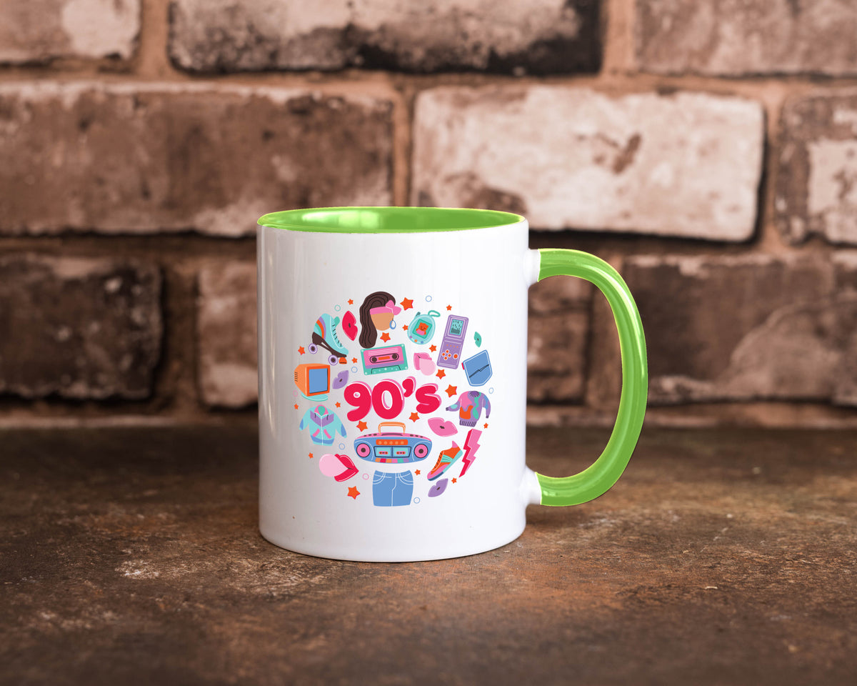 90er Jahre | Alte Zeit Nostalgie Humor Geschenkidee Tasse