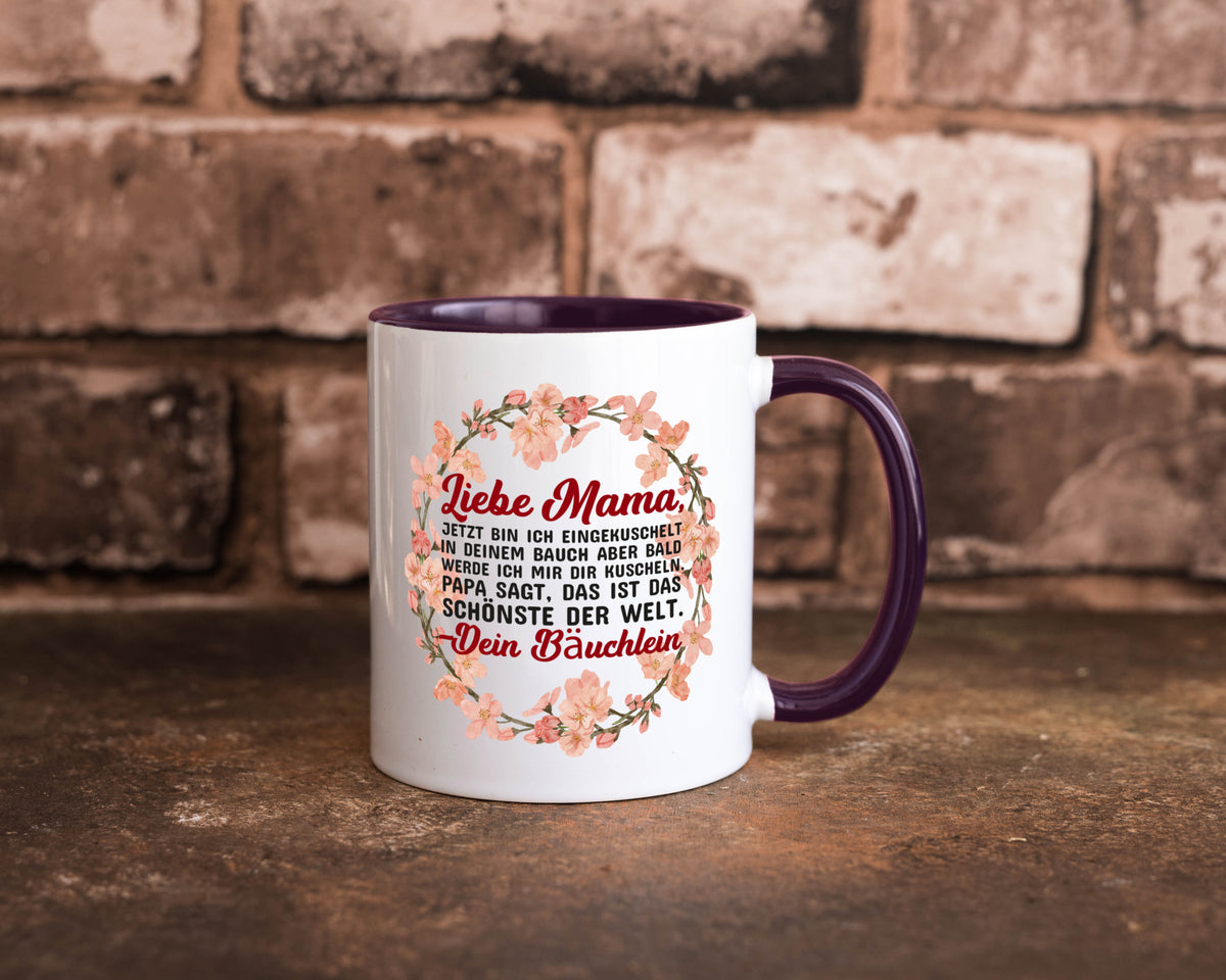 Liebe Mama | Schwangerschaft Tasse Baby süß Humor Familie Geschenkidee