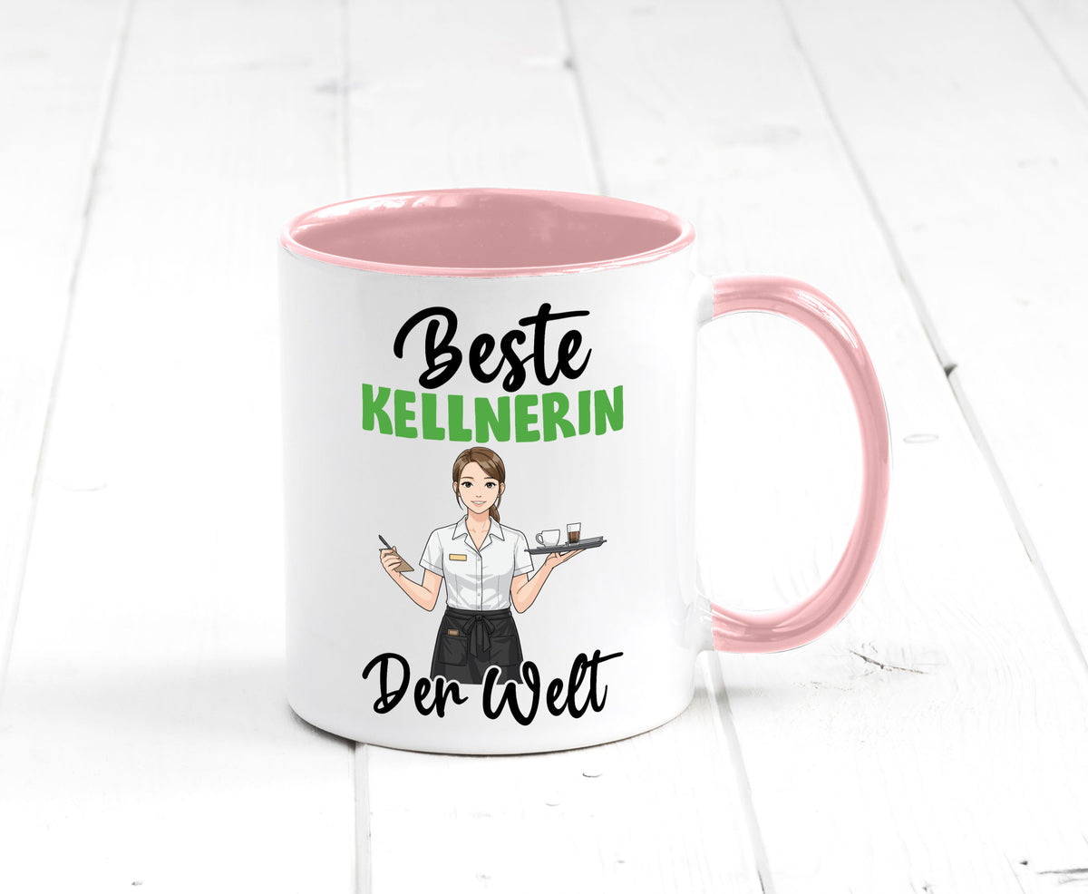 Beste Kellnerin | Beruf kellnern Bedienung v2 Humor Arbeit Kollegen Büro Tasse
