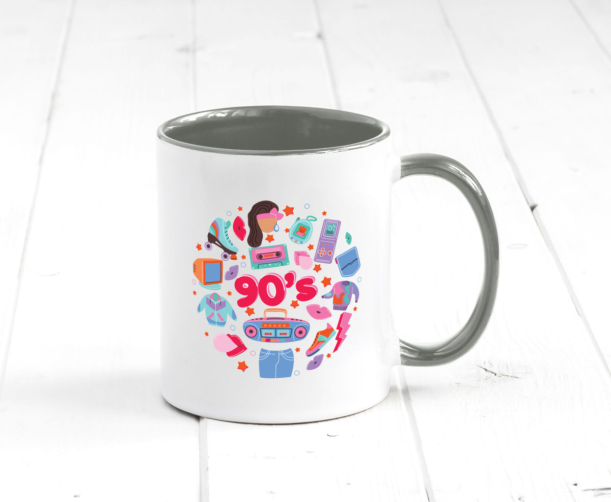 90er Jahre | Alte Zeit Nostalgie Humor Geschenkidee Tasse