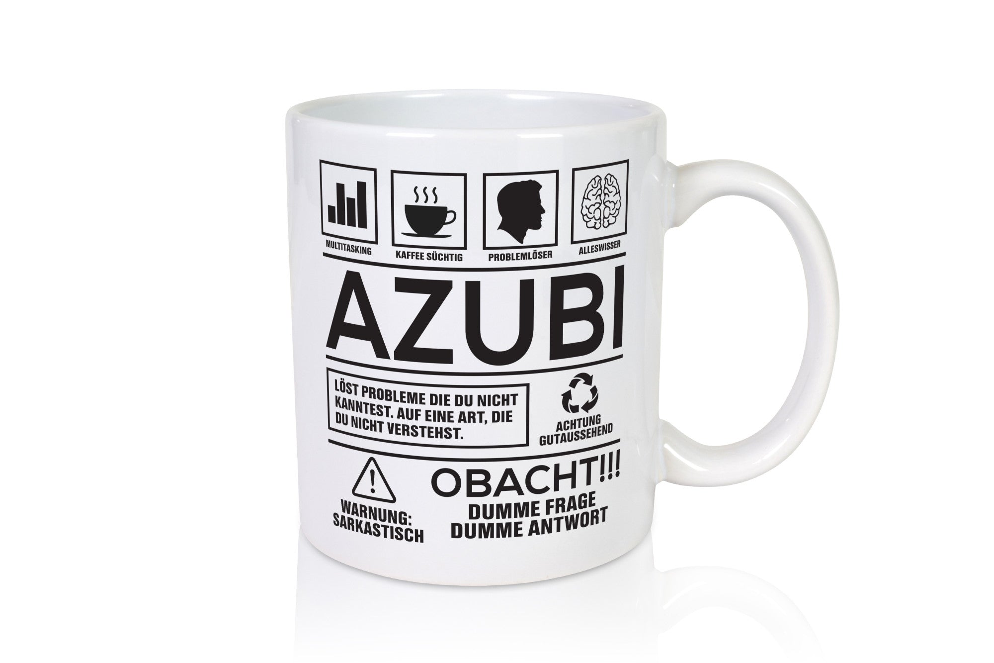 Achtung Probleme Azubi | Ausbildung Lehre Lehrling lustiger Spruch Geschenk