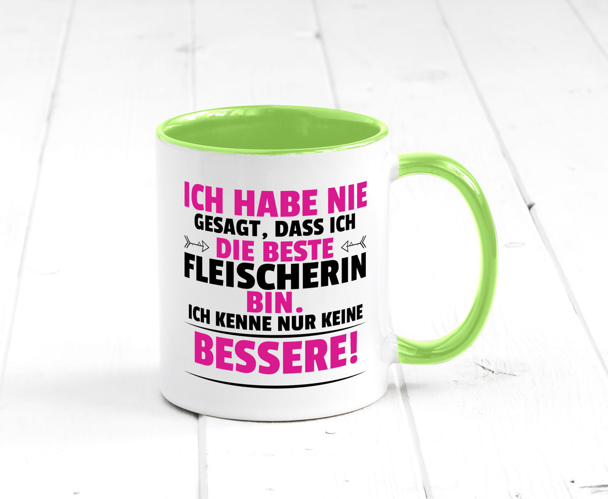 Die Beste Fleischerin | Schlachterei lustiger Spruch Geschenk Humor Tasse