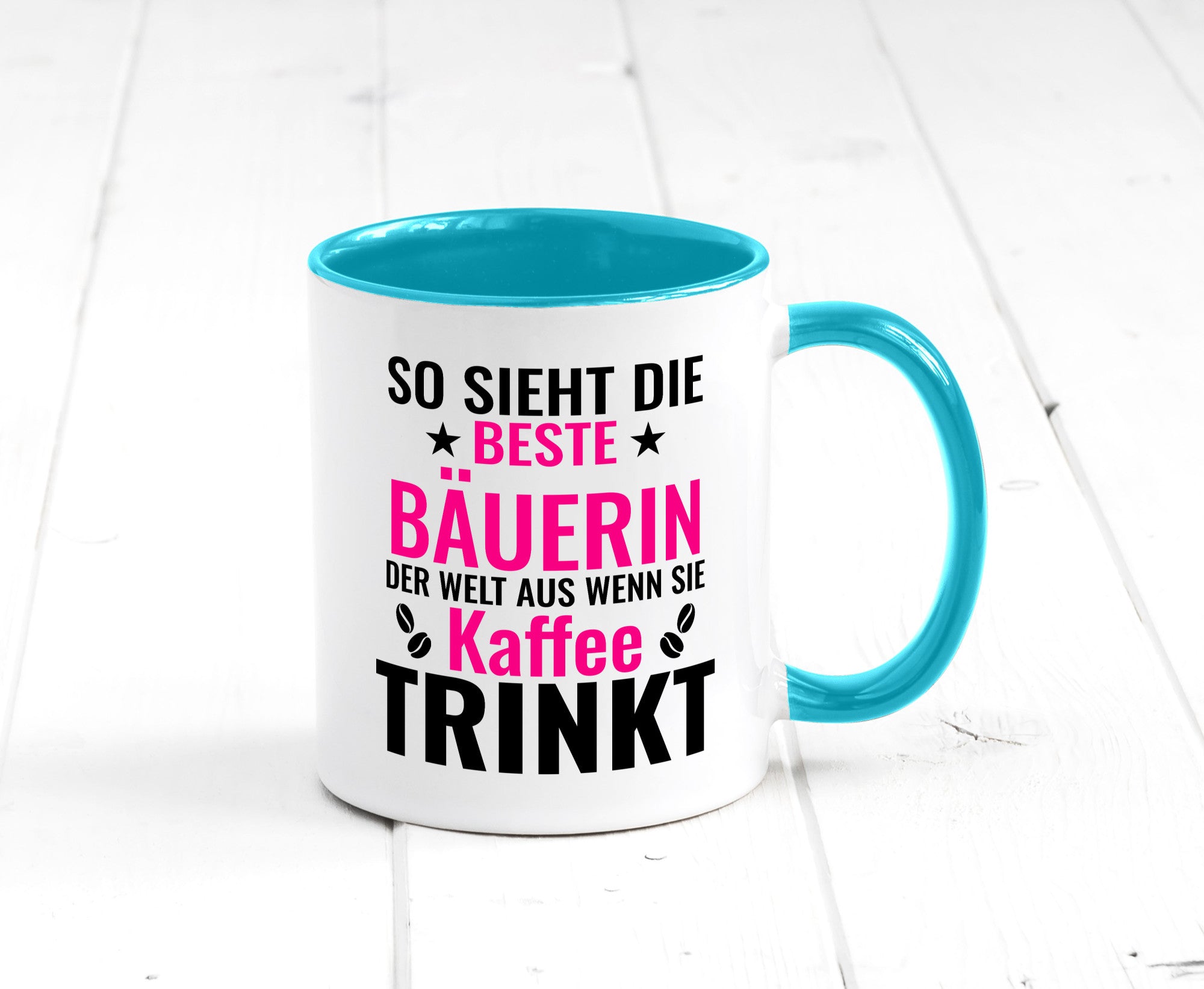 Kaffee trinkt: Bäuerin | Bauernhof Landwirtschaft Geschenk Humor Geschenkidee