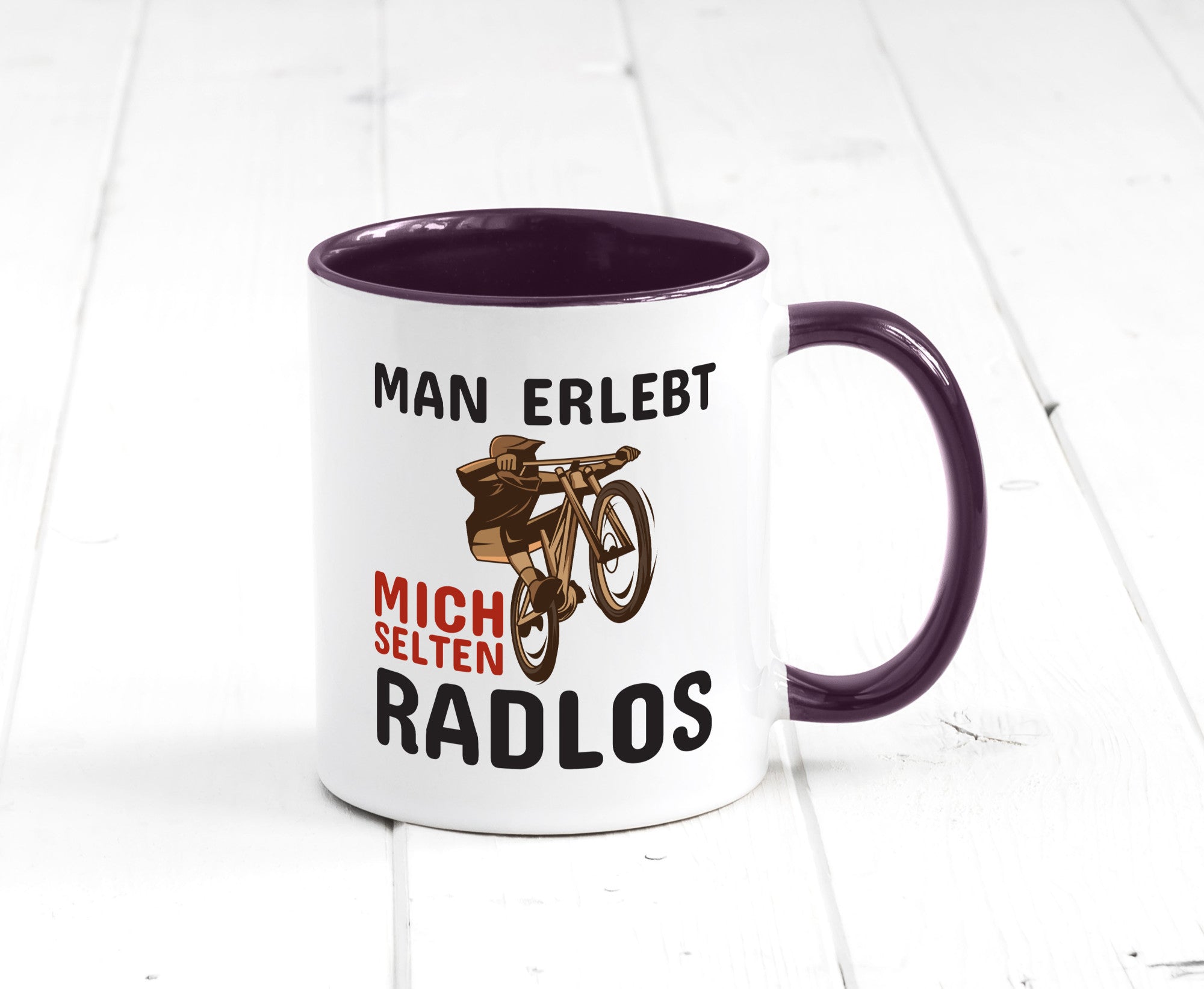 Selten Radlos | Spruchtasse Fahrrad Männer Humor lustiger Spruch Geschenk