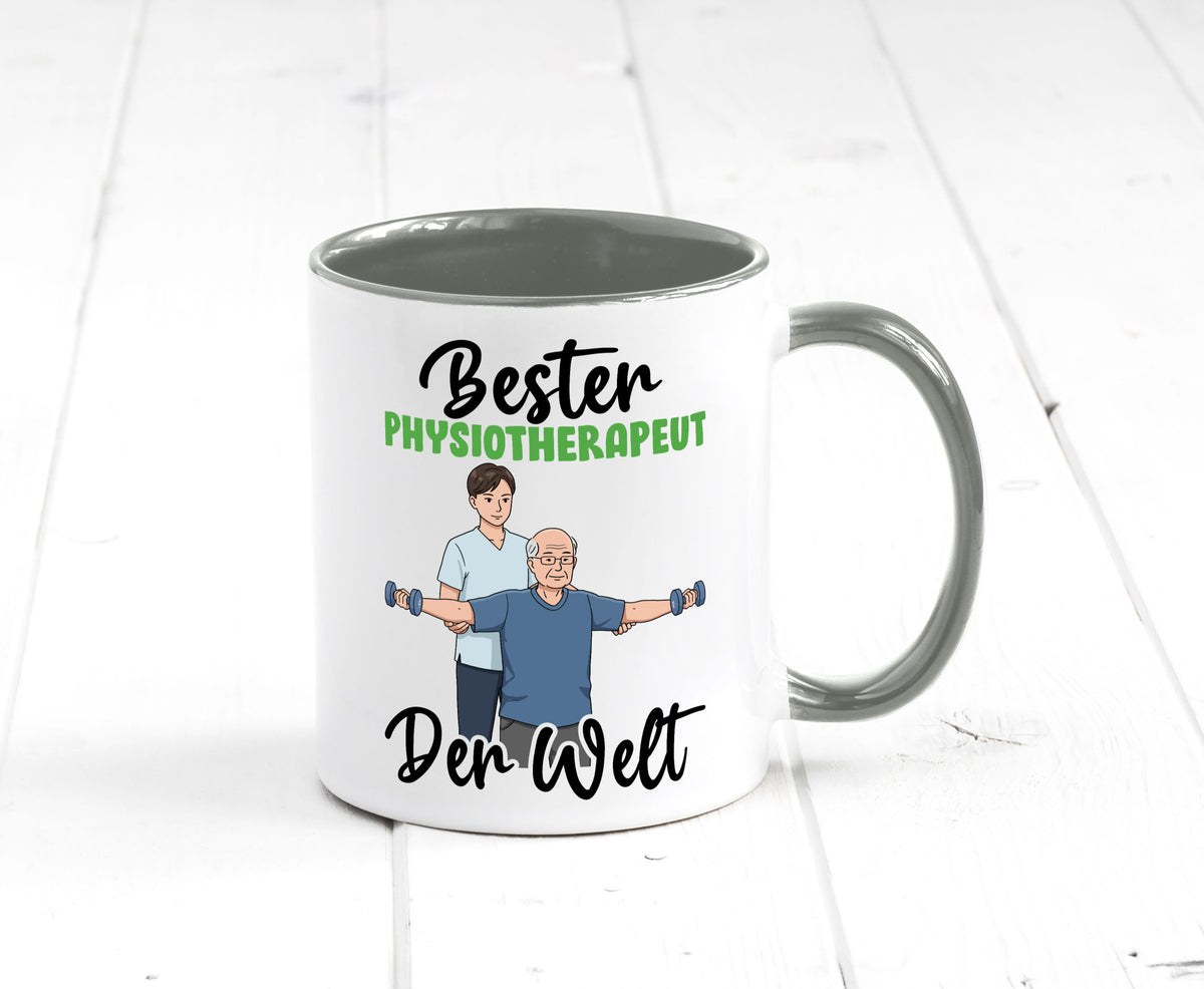 Bester Physiotherapeut v3 Geschenk Humor Geschenkidee lustiger Spruch Tasse