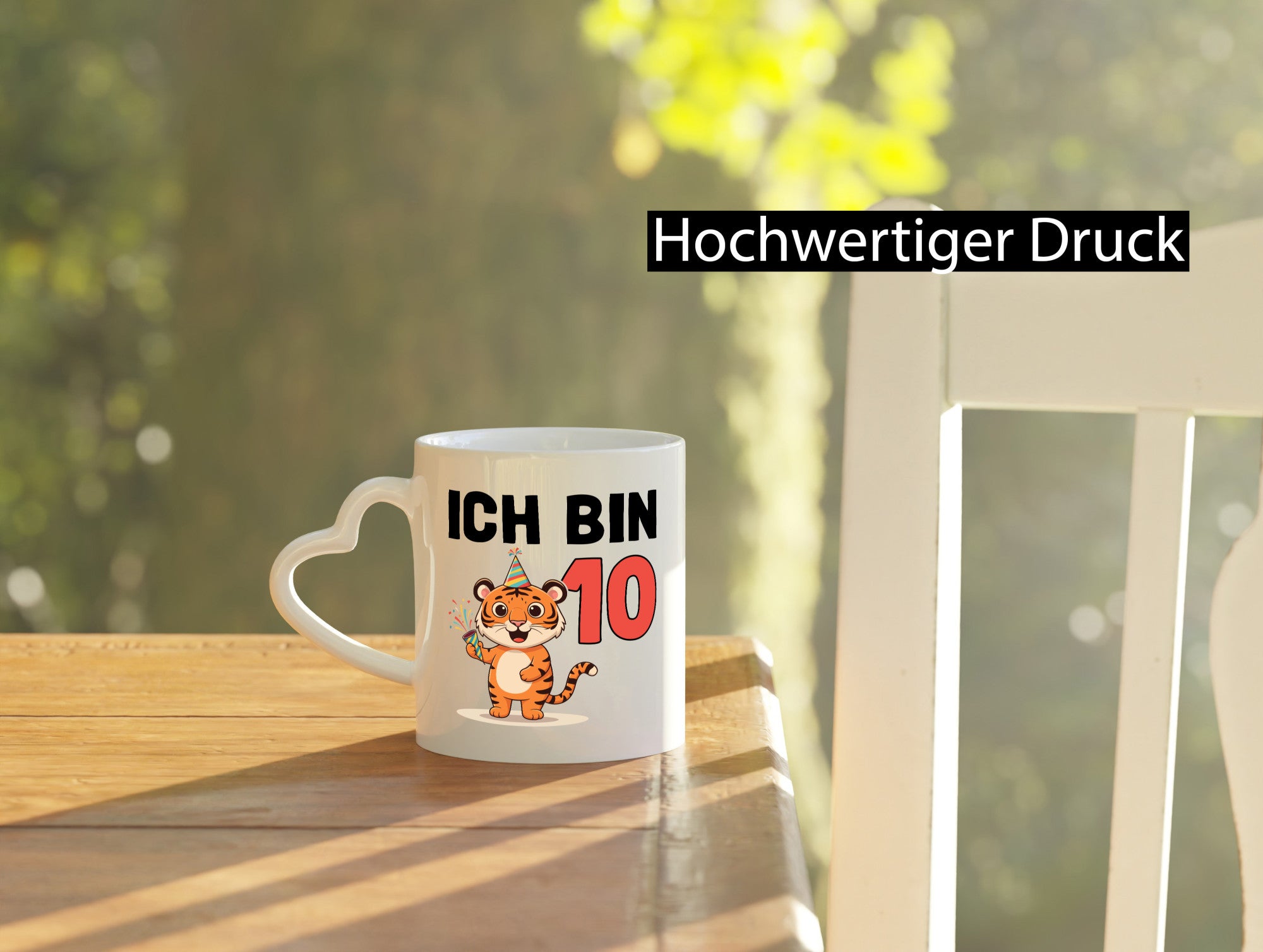10. Geburtstag | 10 Jahre Tiger Geschenkidee Humor Tasse