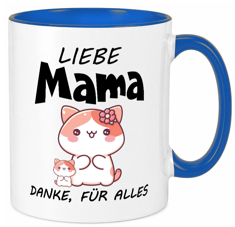 Liebe Mama Danke, für alles | Muttertag Beste Geschenk Familie Geschenkidee Tasse