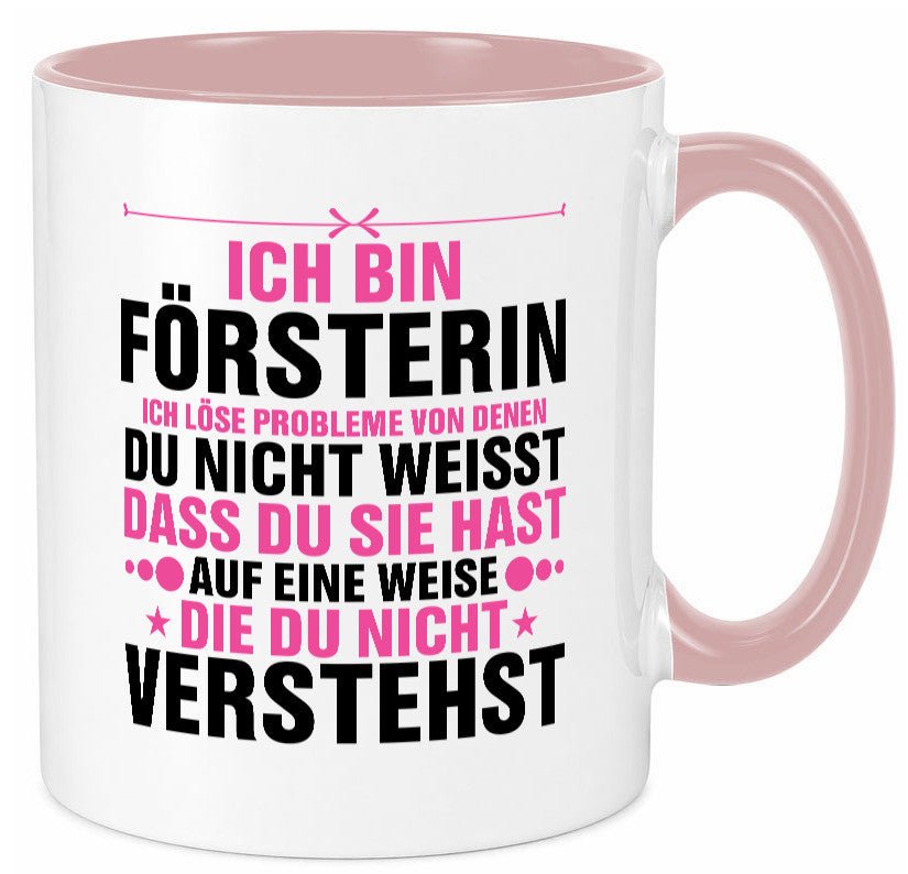 Löse Probleme: Försterin | Forst Arbeit lustiger Spruch Geschenk Kollegen Büro