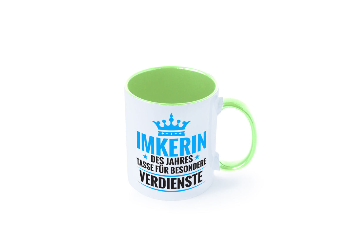 Besonderer Verdienst: Imkerin | Imkerei Geschenk Humor Geschenkidee lustiger Tasse