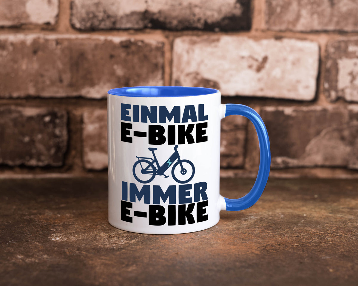 E-Bike Fahrer | Radfahrer Tasse Fahrrad Elektrorad lustiger Spruch Geschenk