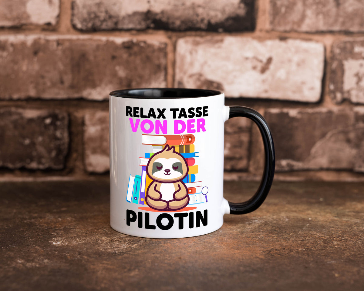 Relax Tasse: Pilotin | Definition Piloten lustiger Spruch Geschenk Humor