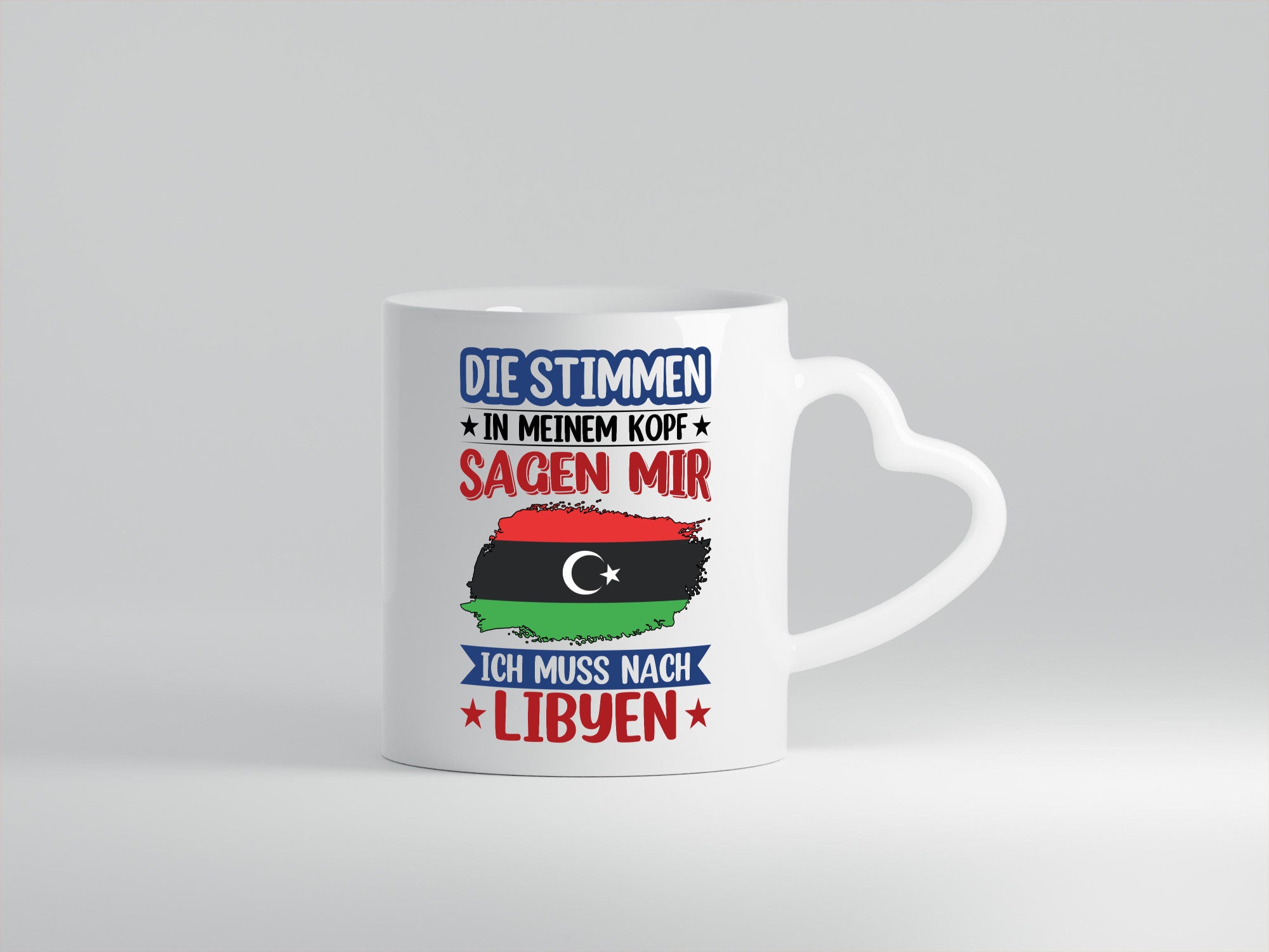 Libyen | Urlaub Stimmen in meinem Kopf Traumland Geschenkidee Humor Tasse