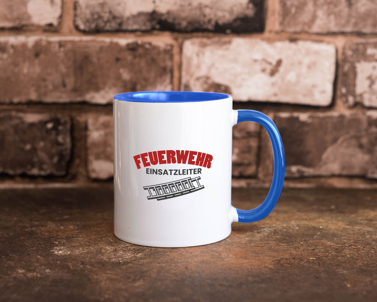 Feuerweher Einsatzleiter | Feuerwehrmann Feuerlöscher Geschenk Humor Tasse