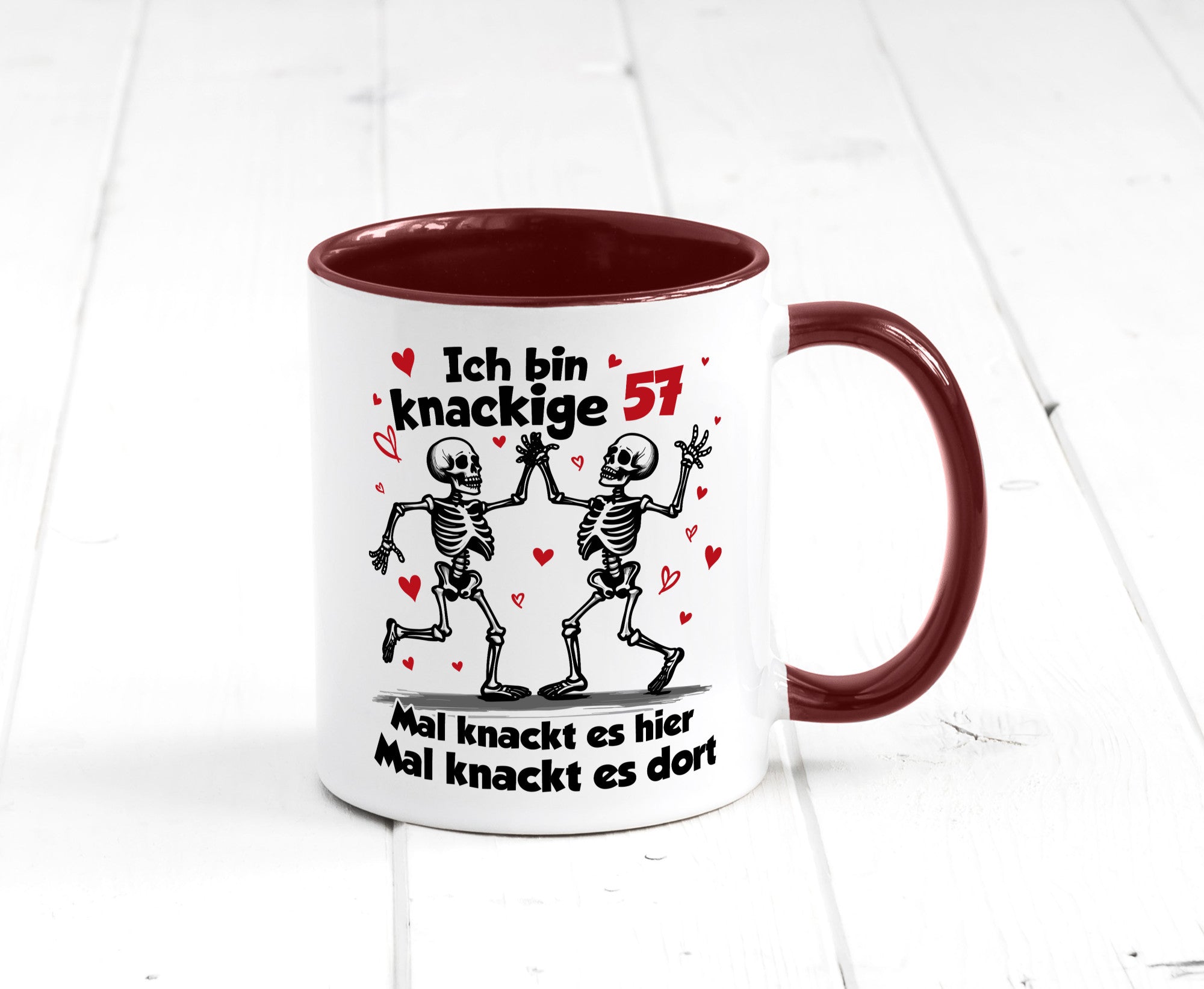 57. Geburtstag | Knackige 57 Ich bin alt lustig Geschenkidee Geschenk Tasse