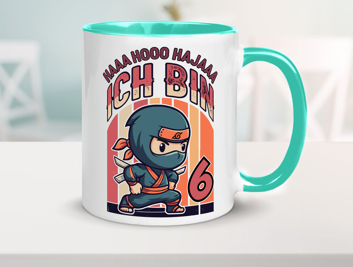 6. Geburtstag | Ninja Junge 6 Jahre Humor Geschenkidee Tasse