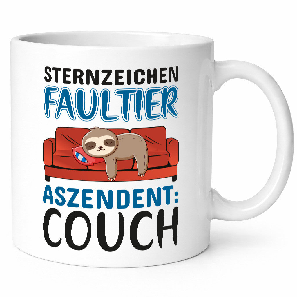 Sternzeichen: Faultier | witzige Tasse Couchpotato lustig Tierliebhaber Humor