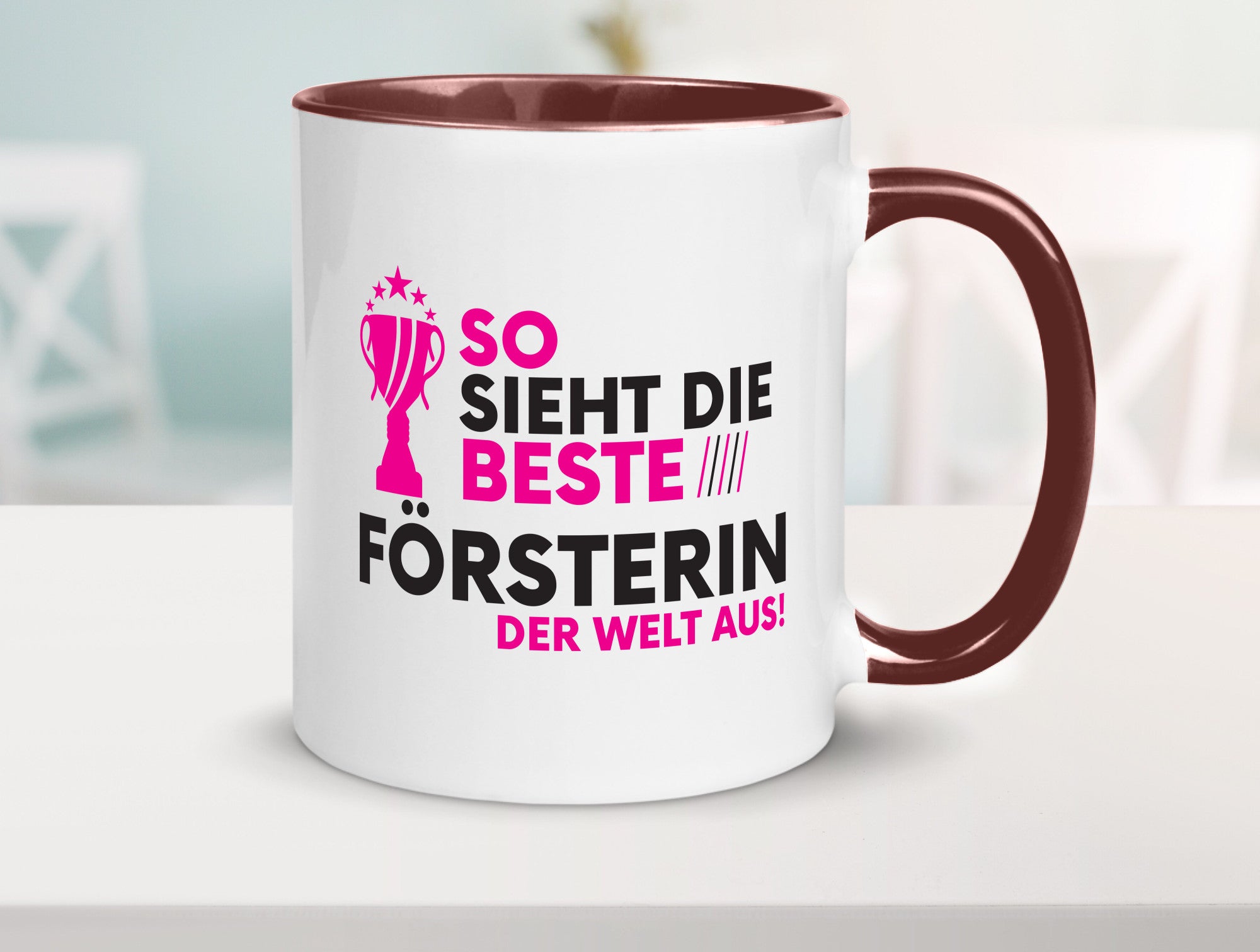 Die Weltbeste Försterin | Forst Arbeit Humor Kollegen Büro Geschenkidee Tasse