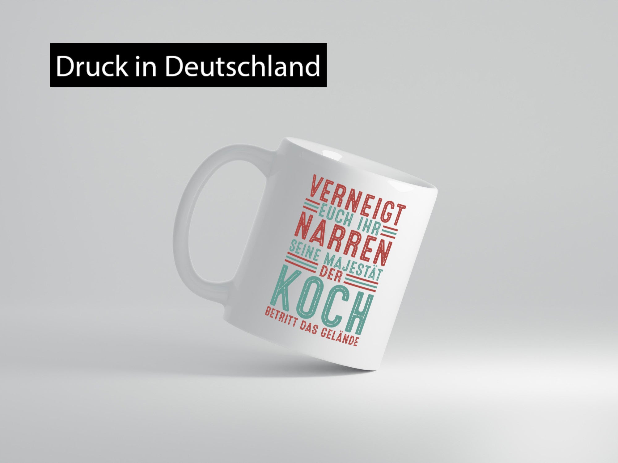 Verneigt euch: Koch | Chefkoch lustig Arbeit Kollegen Büro Geschenk Tasse