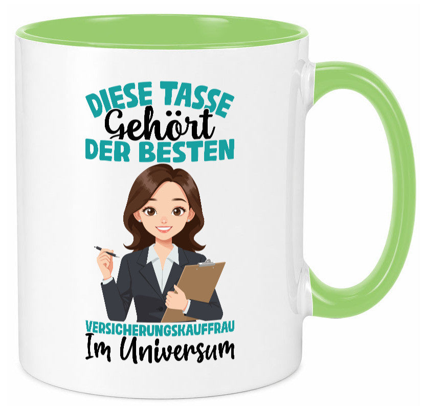 Im Universum: Versicherungskauffrau | Kauffrau lustig Humor Geschenkidee Tasse