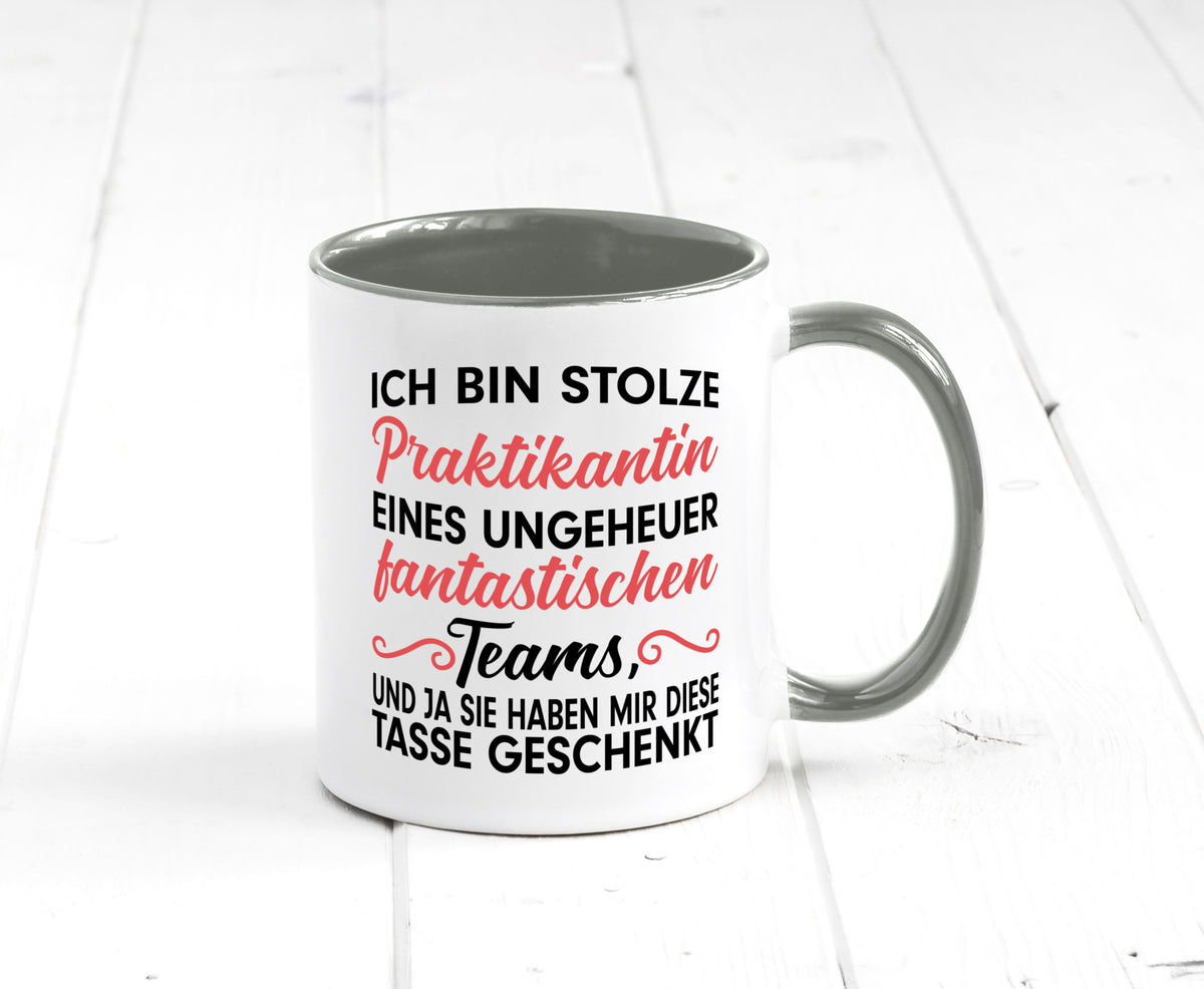 Stolze Praktikantin | Arbeitswelt Tasse Praktikum Geschenk Arbeit Kollegen Büro