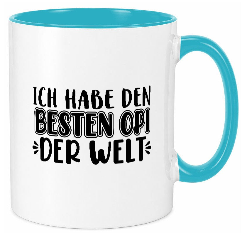 Bester Opi der Welt | Opa Tasse Großvater Statement lustiger Spruch Geschenk