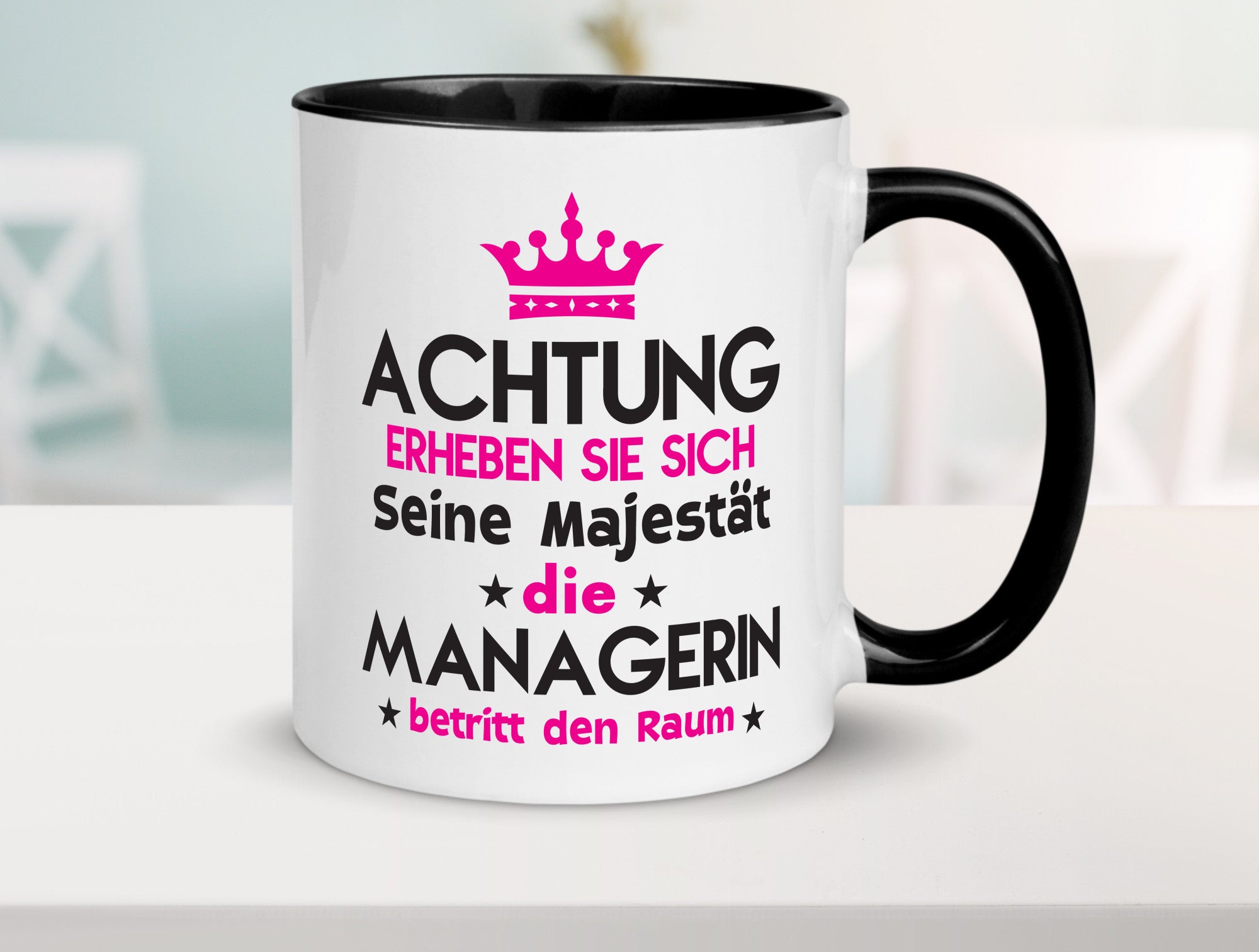 Seine Majestät Managerin | Management lustig Humor Geschenkidee Geschenk Tasse