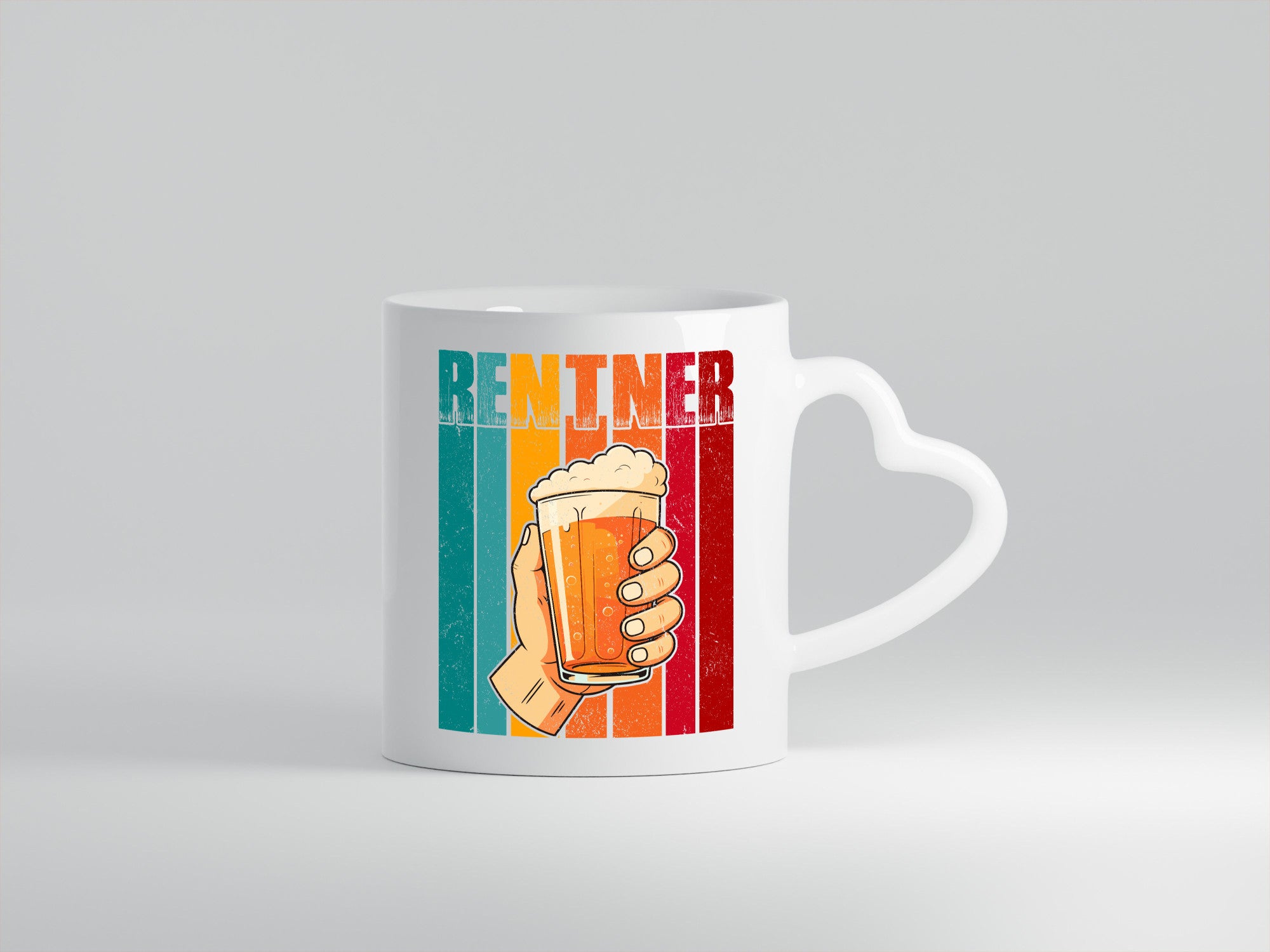 Rentner mit Bier | Bierliebhaber Ruhestand Humor Jubiläum Geschenkidee Tasse