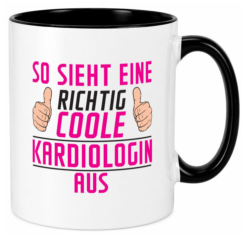 Richtig Coole Kardiologin | Kardiologie lustiger Spruch Geschenk Humor Tasse