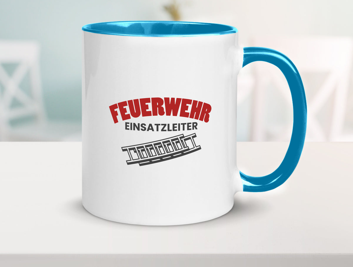 Feuerweher Einsatzleiter | Feuerwehrmann Feuerlöscher Geschenk Humor Tasse