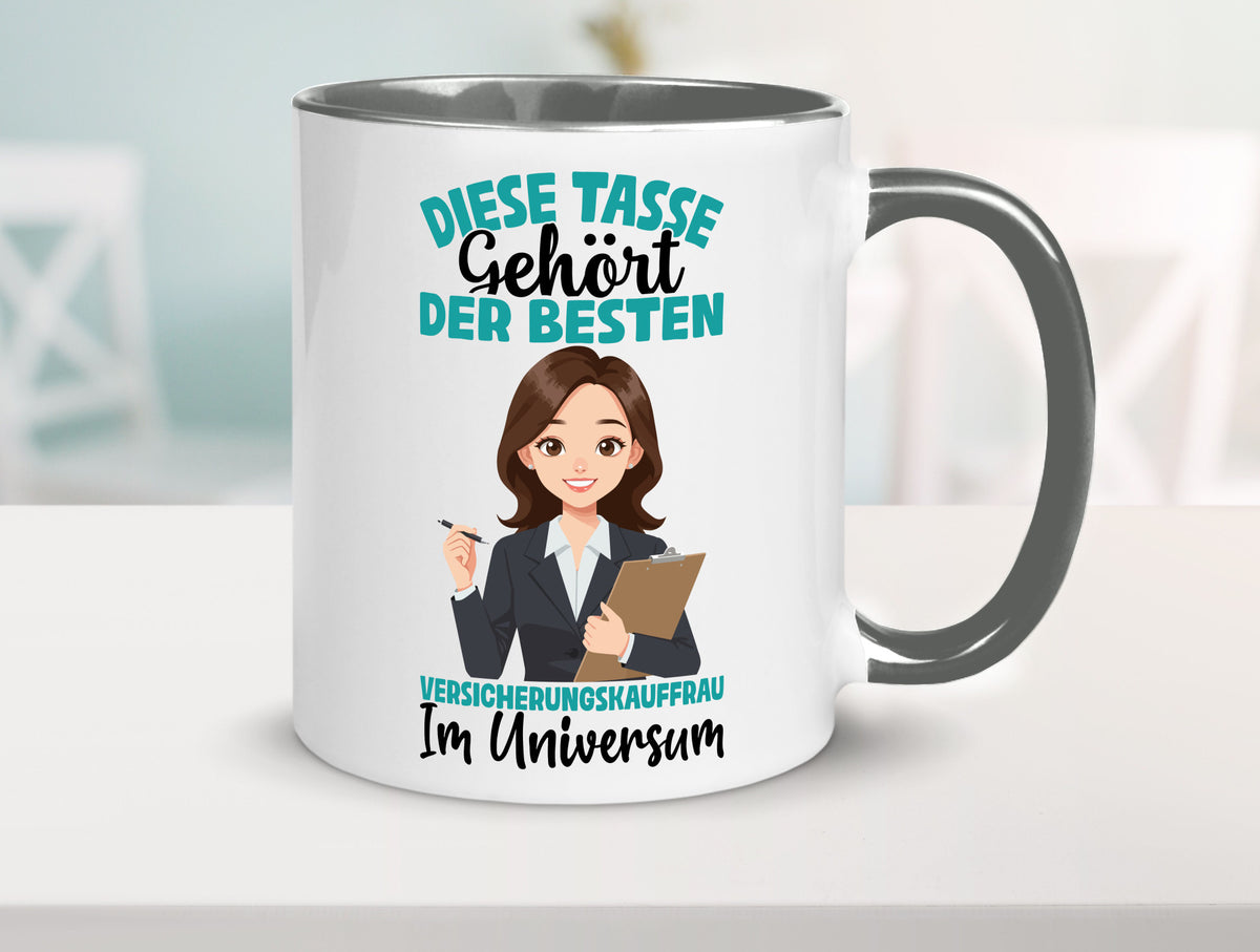 Im Universum: Versicherungskauffrau | Kauffrau lustig Humor Geschenkidee Tasse