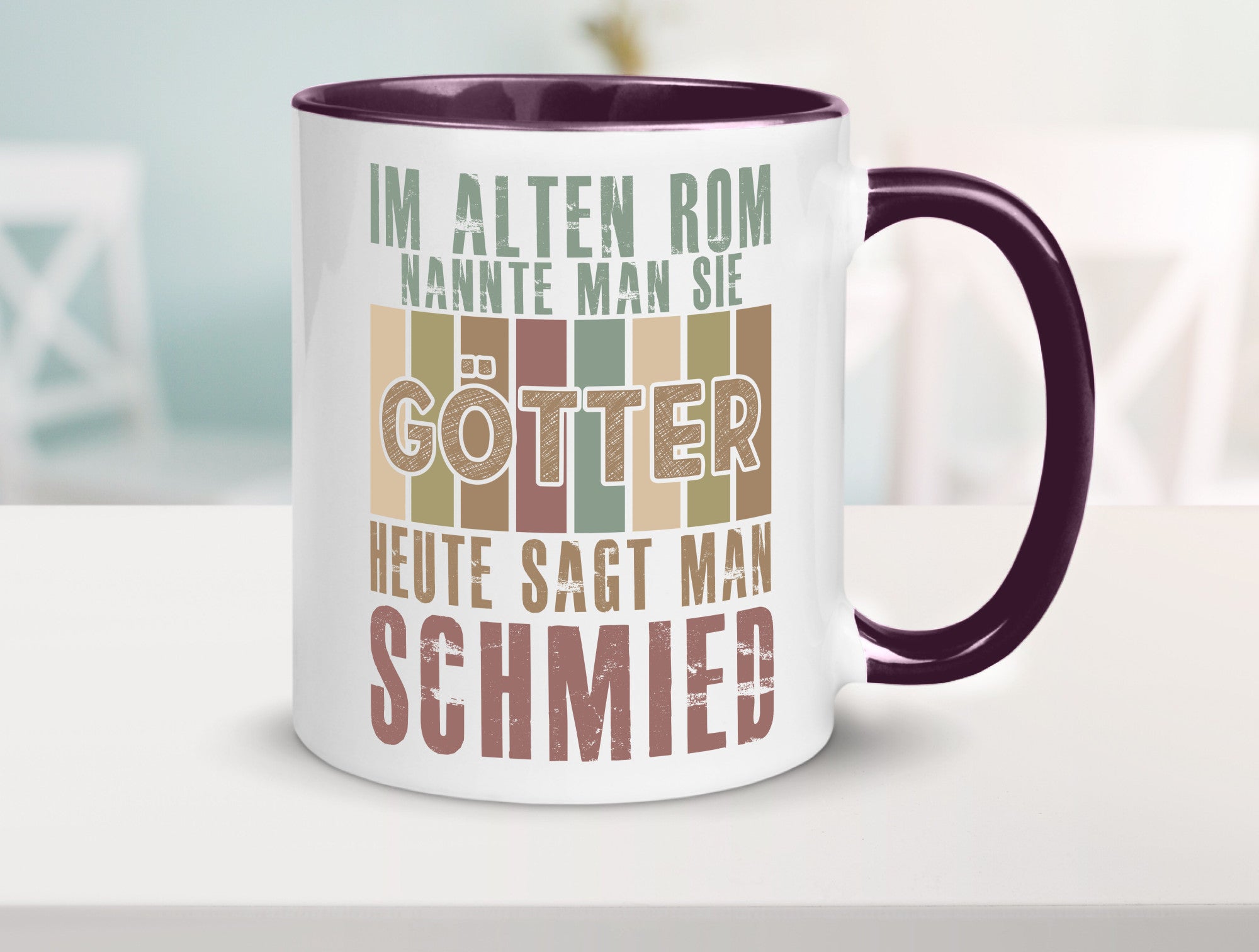 Heute sagt man: Schmied | schmieden lustig Humor Geschenkidee Geschenk Tasse