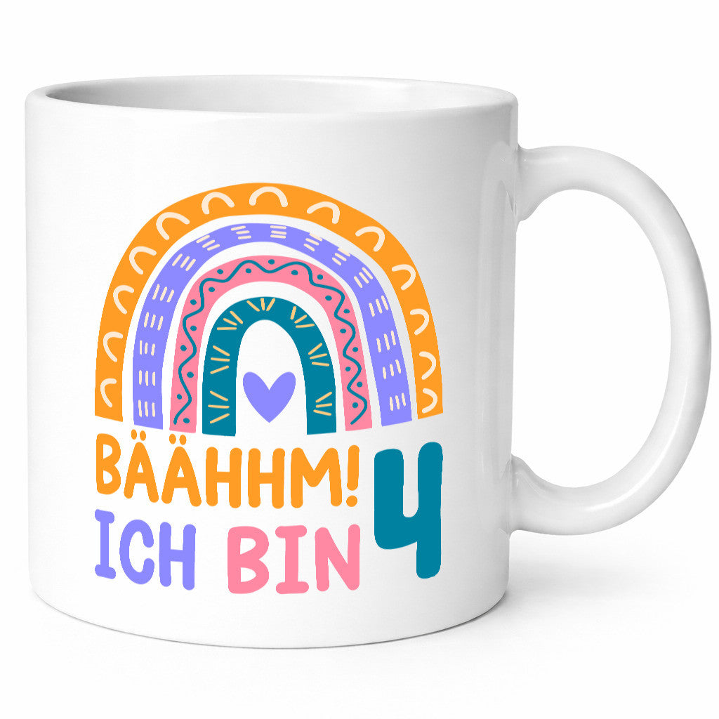 4. Geburtstag | 4 Jahre Regenbogen Bääm Mädchen Geschenk Geschenkidee lustiger