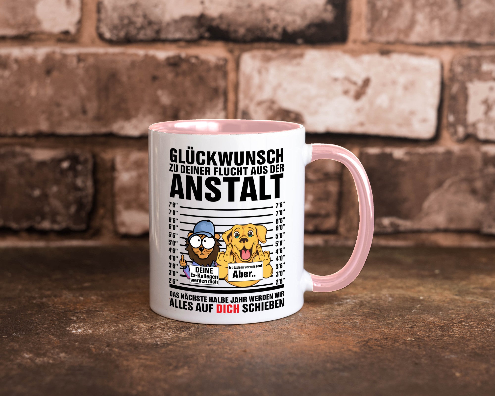 Glückwunsch zu deiner Flucht | Abschiedgeschenk v3 Geschenk Humor Geschenkidee