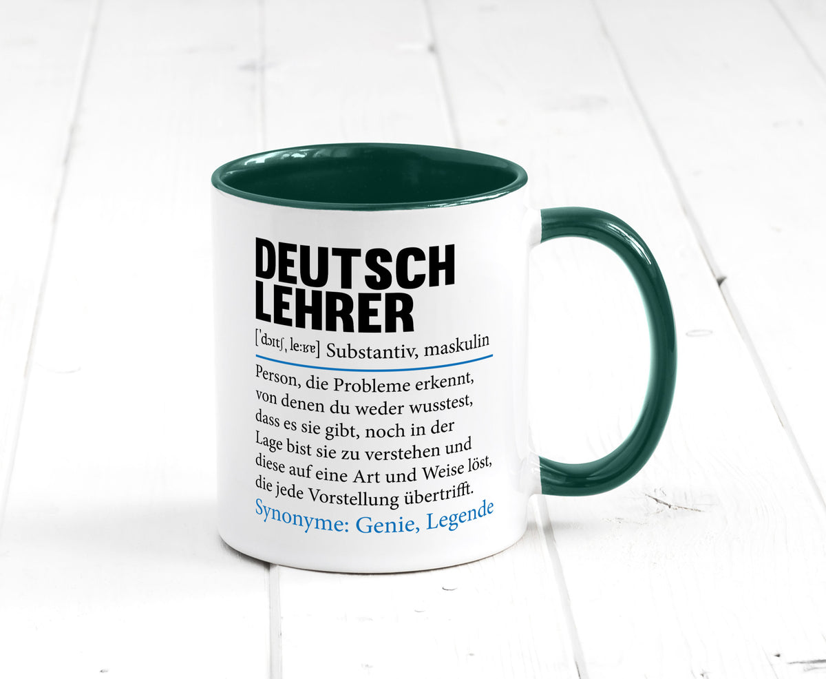 Deutschlehrer Spruch | Lehrer Schule Humor lustig Geschenkidee Geschenk Tasse