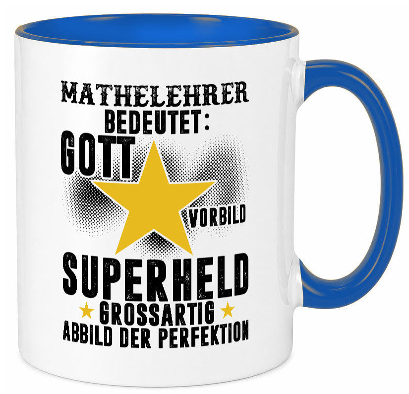 Bedeutung von Mathelehrer | Lehrer Mathe Humor Geschenkidee Tasse