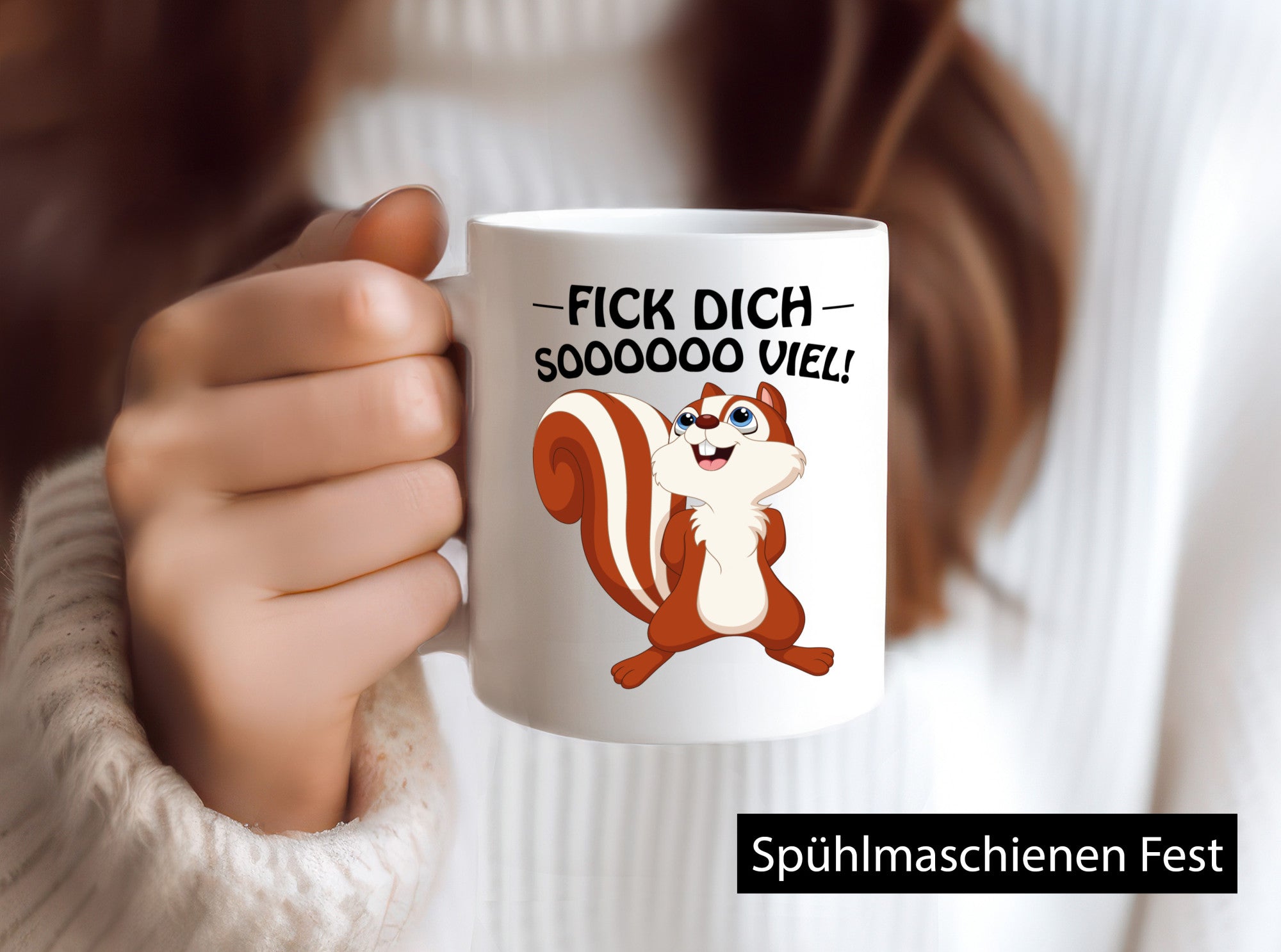 Fick dich so viel Geschenk Humor Geschenkidee lustiger Spruch Tasse