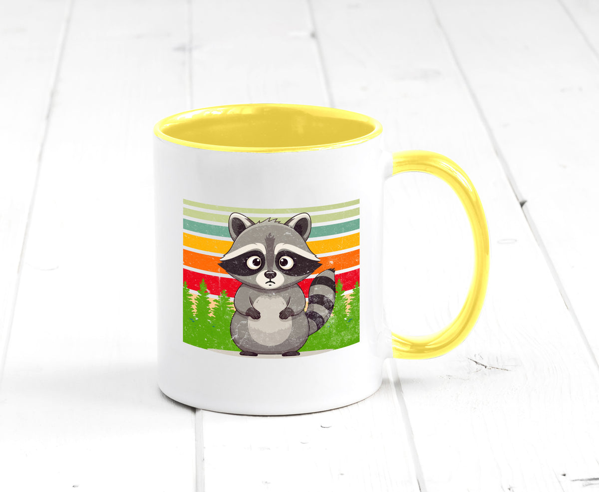 Waschbär | Vintage v2 lustiger Spruch Geschenk Humor Geschenkidee Tasse