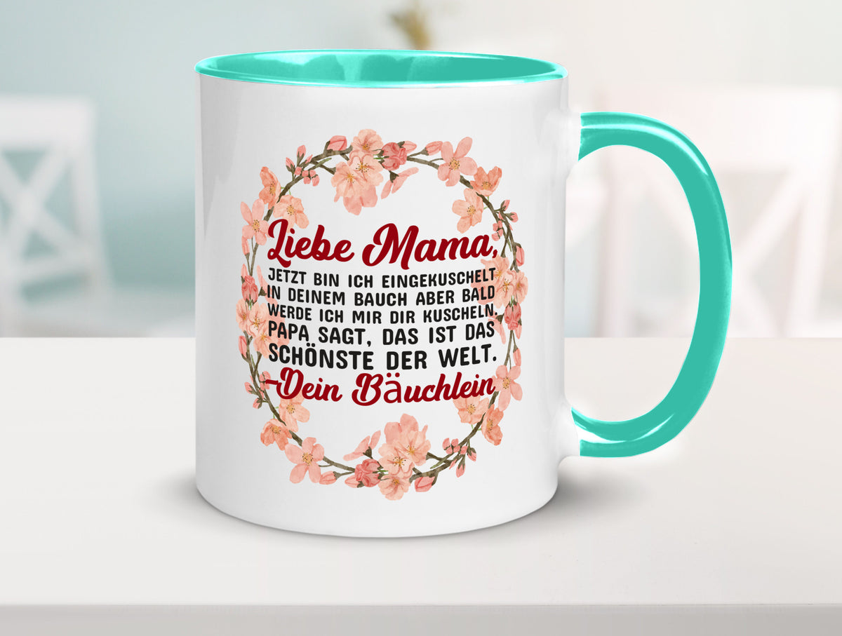 Liebe Mama | Schwangerschaft Tasse Baby süß Humor Familie Geschenkidee