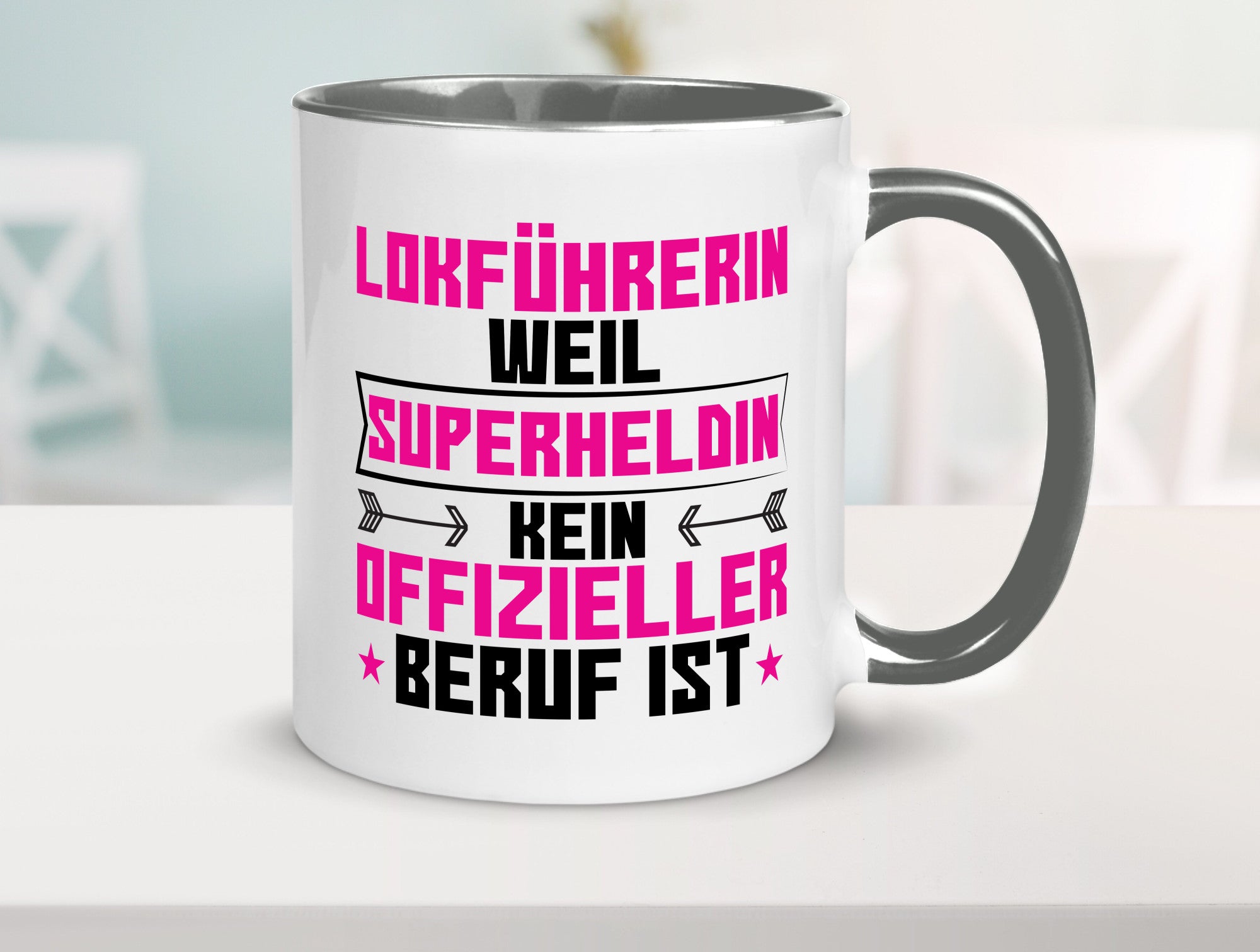Superheldin Lokführerin | Zug Beruf Geschenk Arbeit Kollegen Büro lustiger