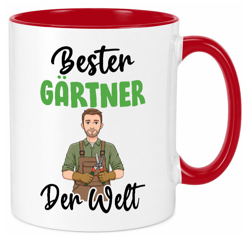 Bester Gärtner | Gartenbau v2 Geschenk Humor Geschenkidee lustiger Spruch Tasse