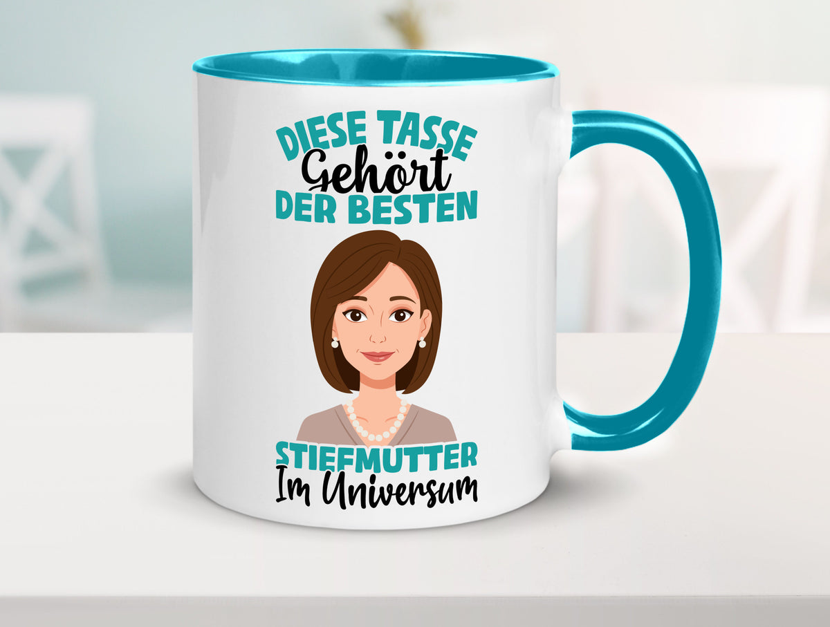 Im Universum: Stiefmutter | Stieftochter Beste Geschenk Familie Geschenkidee Tasse