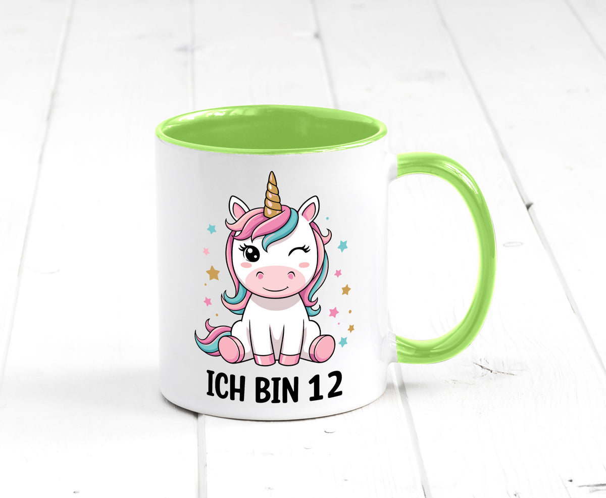 12. Geburtstag | 12 Jahre Einhorn Mädchen lustig Geschenkidee Geschenk Tasse