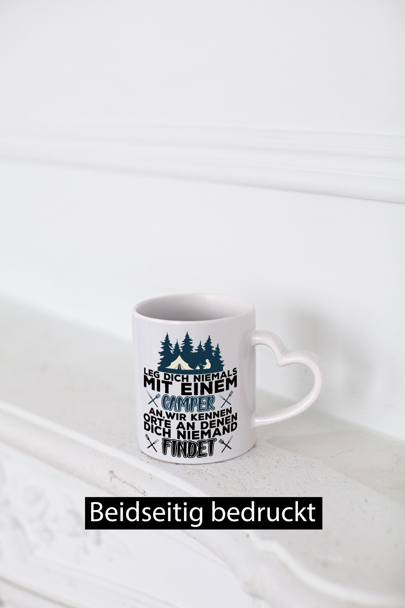 Camper Humor | Spruch Tasse Camping schwarzer Geschenk Geschenkidee lustiger