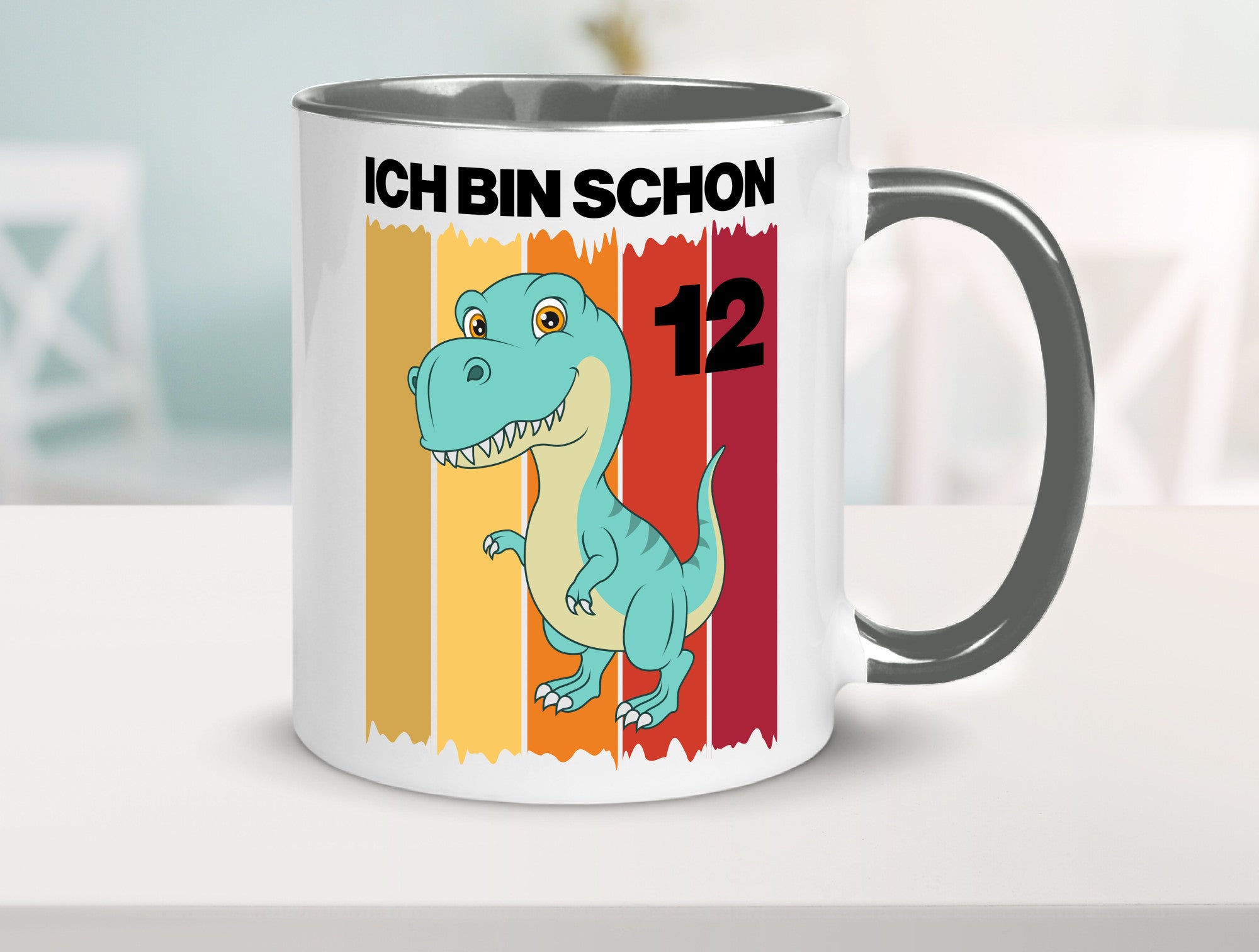 12. Geburtstag | 12 Jahre Dinosaurier lustiger Spruch Geschenk Geschenkidee